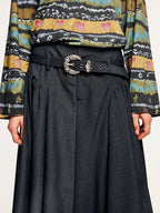 Fine wool puff skirt