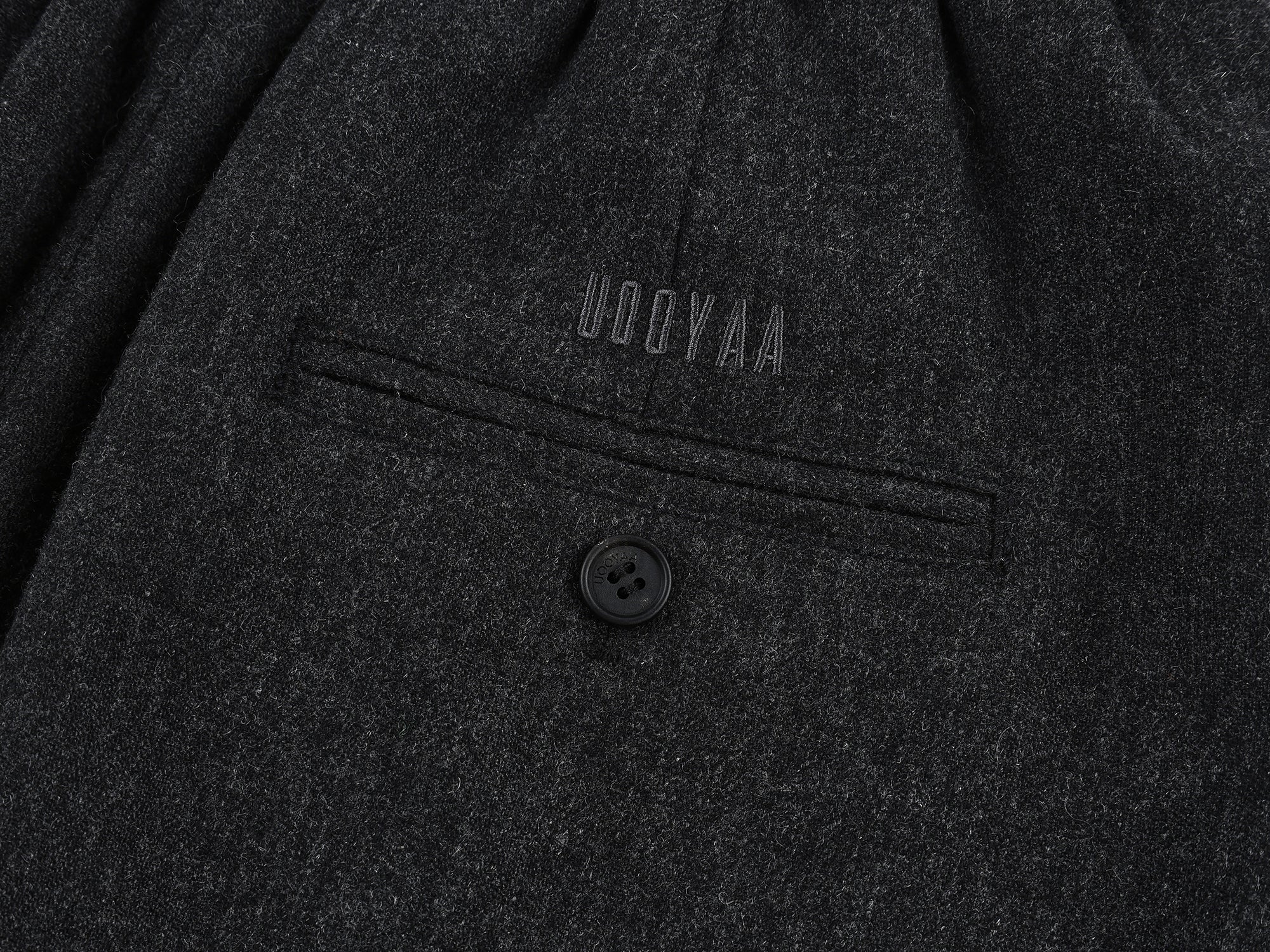 Fine wool ruched skirt