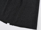 Fine wool ruched skirt