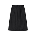 Fine wool ruched skirt