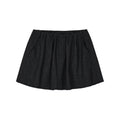Fine wool ruched short skirt