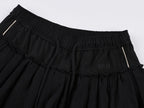 Paneled short skirt