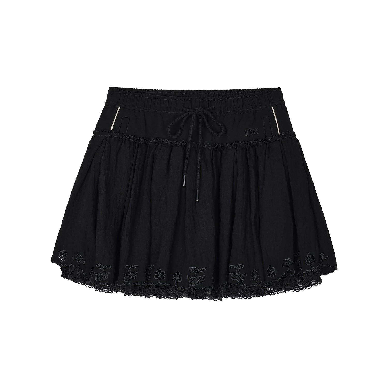 Paneled short skirt