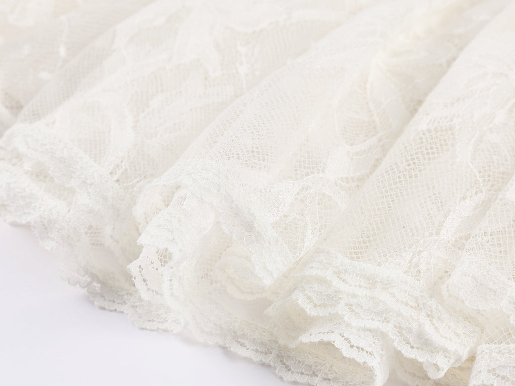 Paneled short skirt
