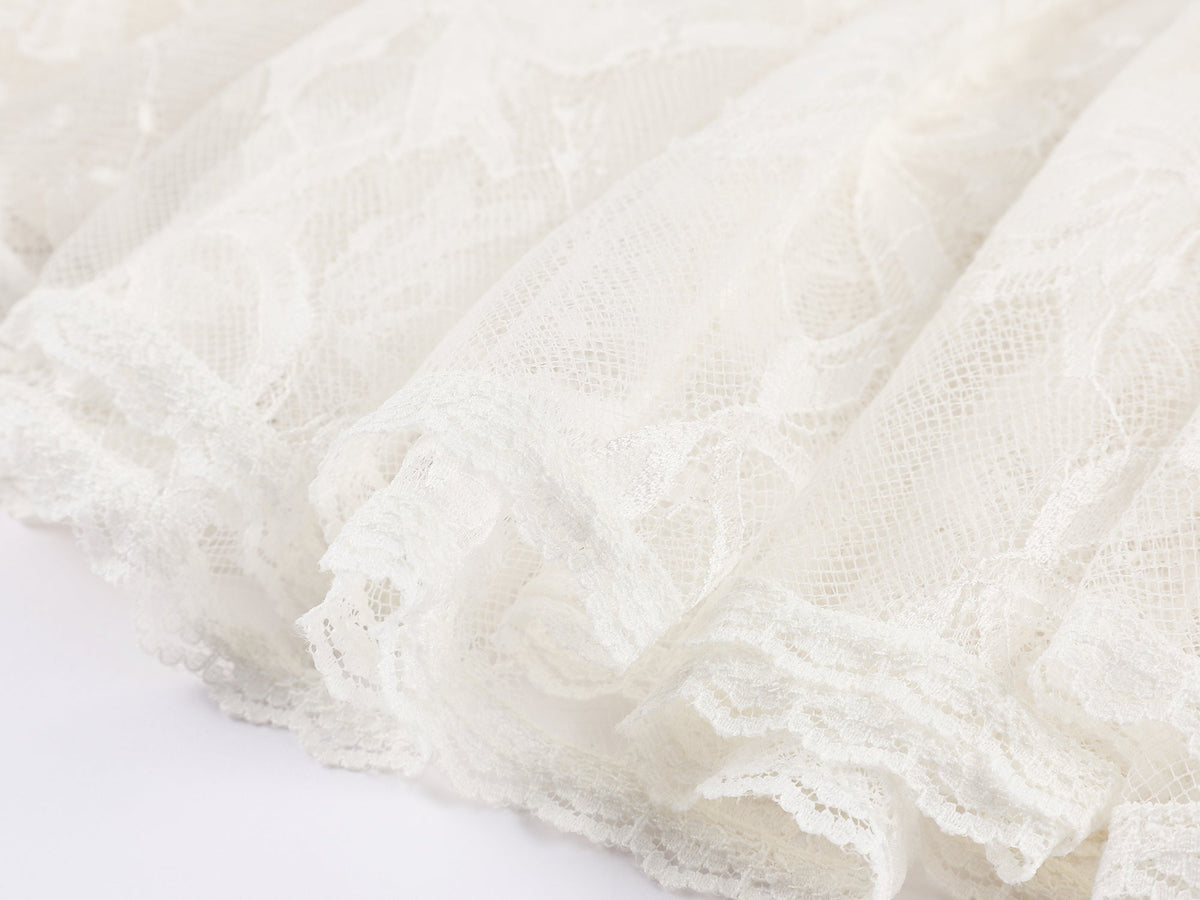 Paneled short skirt