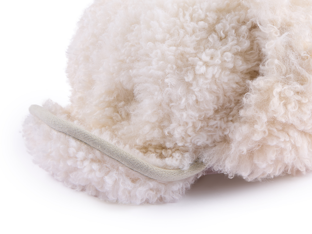 Faux fur panelled Lei Feng-style hat