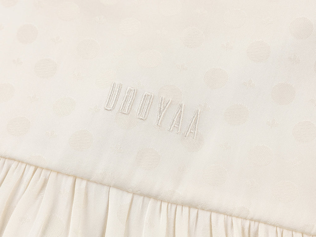 Ruffled jacquard shirt