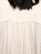 Ruffled jacquard shirt