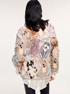 Hand-crocheted & embroidered fantasy elf cardigan