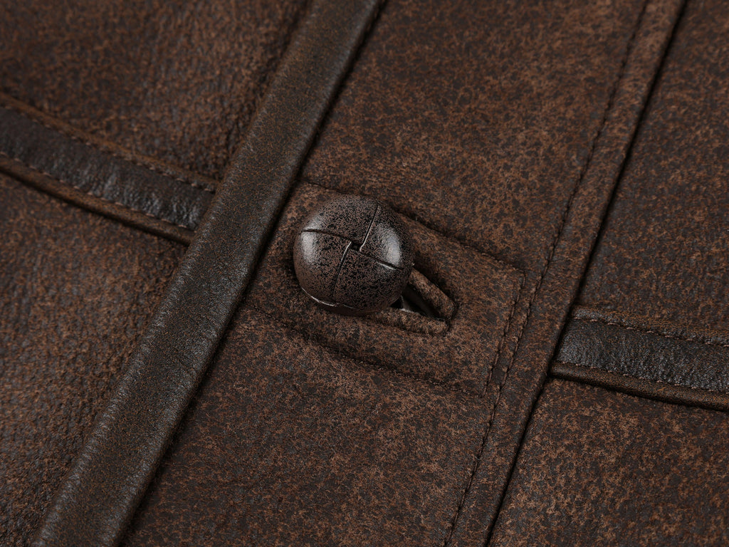 Vintage leather biker jacket