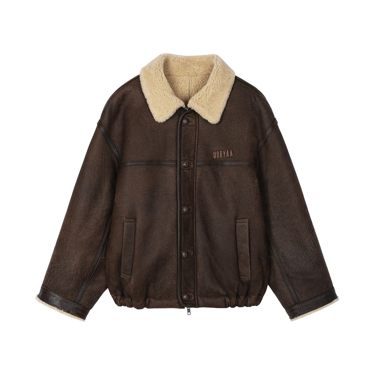 Vintage leather biker jacket