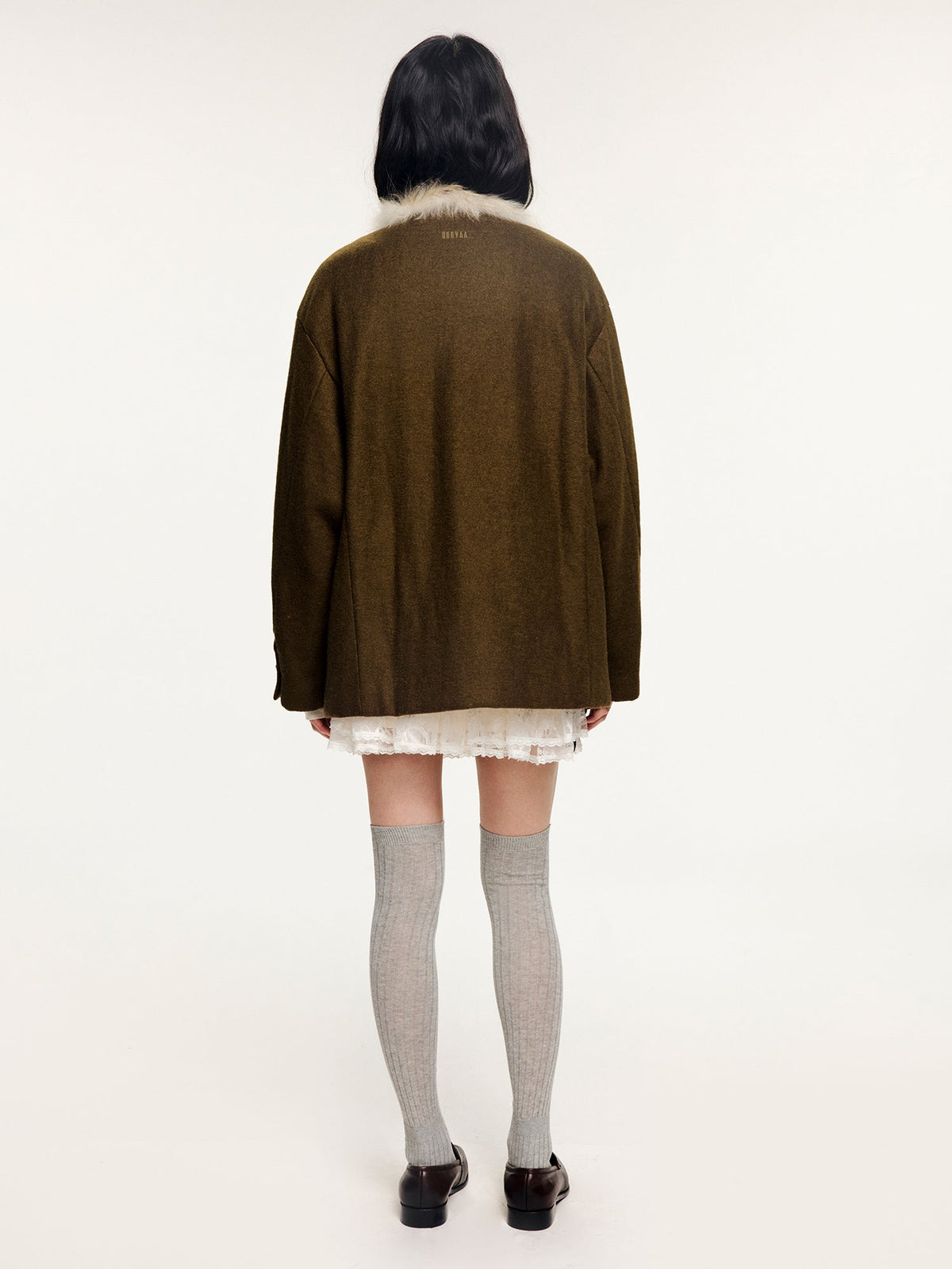 Vintage bouclé tweed jacket in Chanel style
