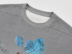 Surreal leaf print long sleeve t-shirt