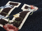 Magical garden floral embroidered baseball jacket