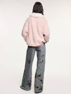 Magical garden floral flared hem jeans