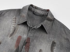 Feather denim shirt