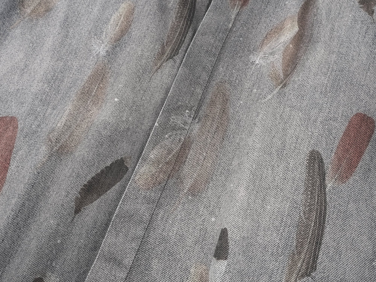 Feather denim shirt