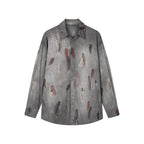 Feather denim shirt