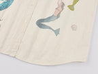 Mermaid gourd-quilted shirt