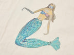 Mermaid gourd-quilted shirt