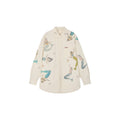 Mermaid gourd-quilted shirt