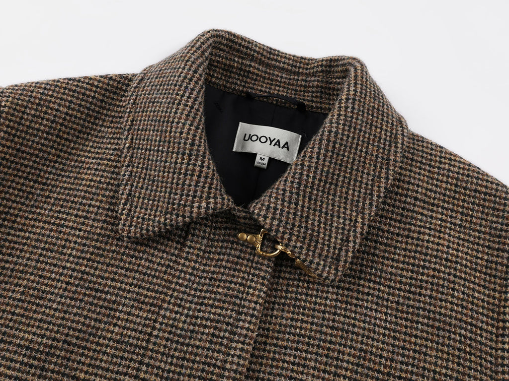 Vintage bird button pure wool coat