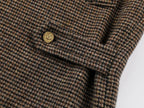Vintage bird button pure wool coat