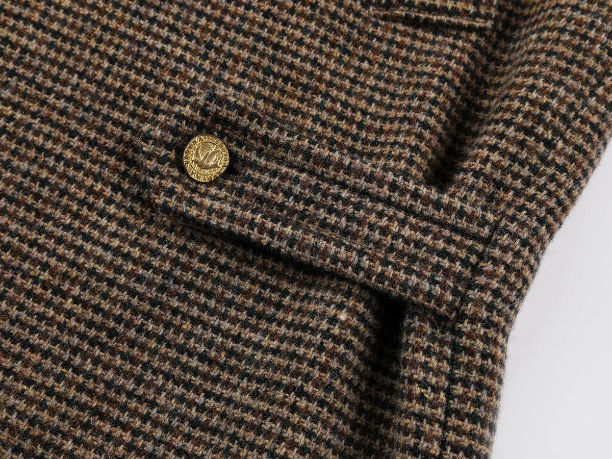 Vintage bird button pure wool coat