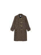 Vintage bird button pure wool coat