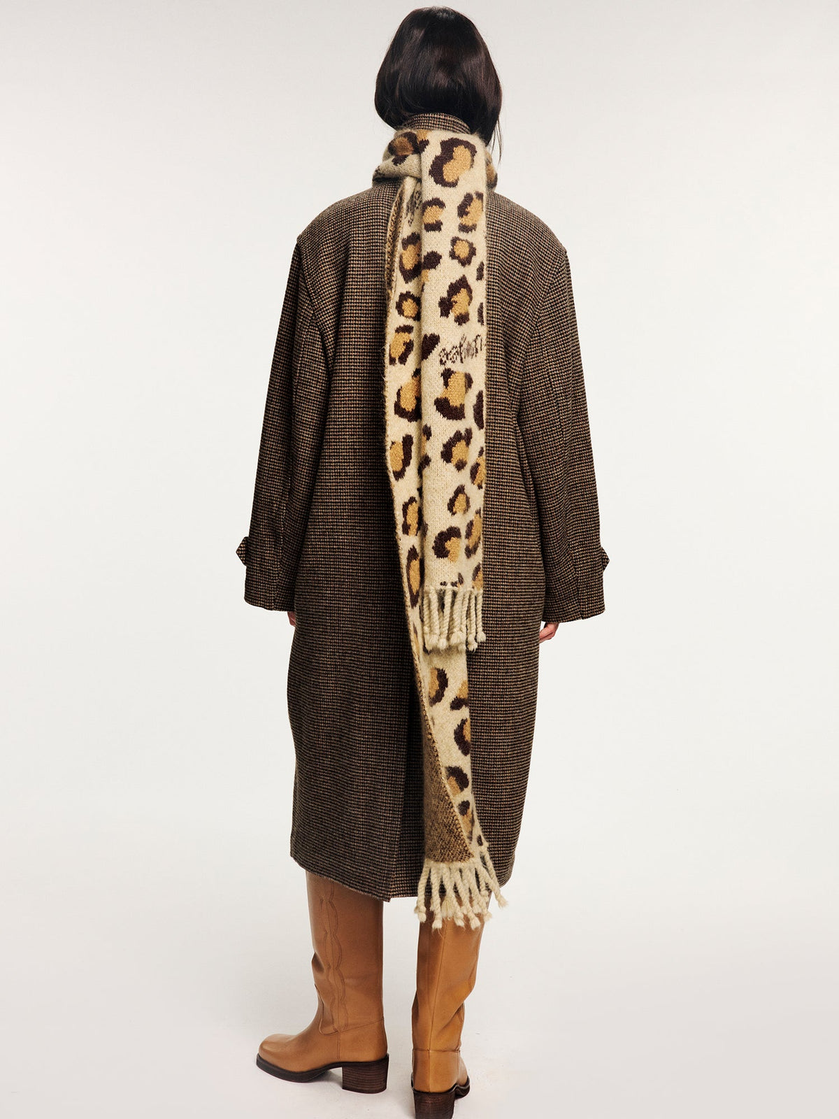 Vintage bird button pure wool coat