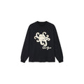 T-shirt with 3d tape embroidered undersea octopus