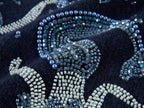 Hand-embroidered beaded fantasy undersea cardigan