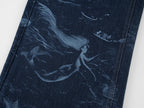 Laser-etched fantasy undersea carpenter jeans