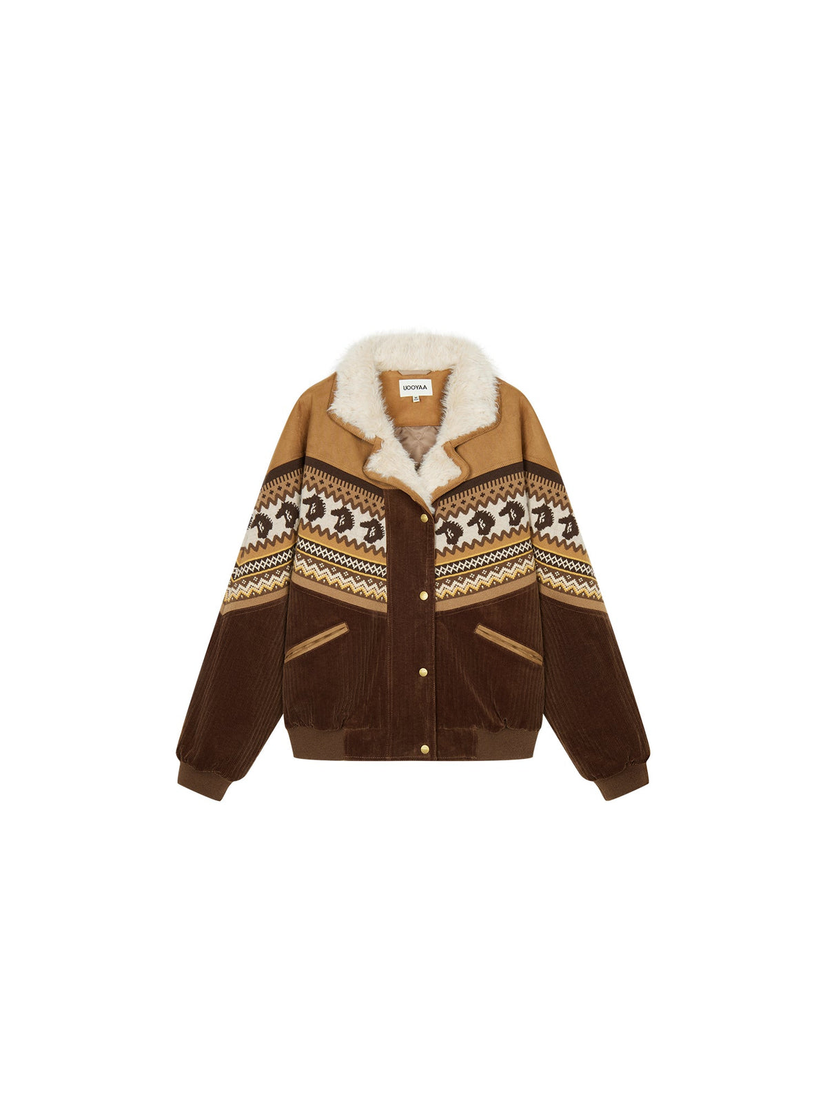 Year of the Horse limited fair isle cotton jacket