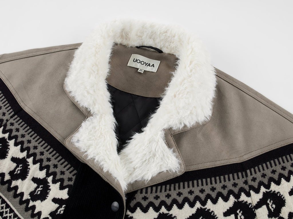 Year of the Horse limited fair isle cotton jacket