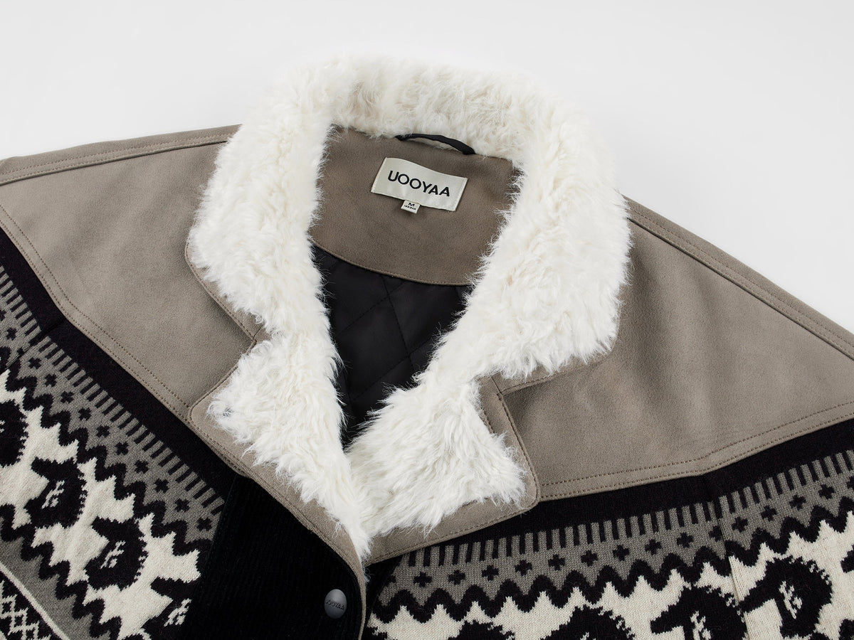 Year of the Horse limited fair isle cotton jacket