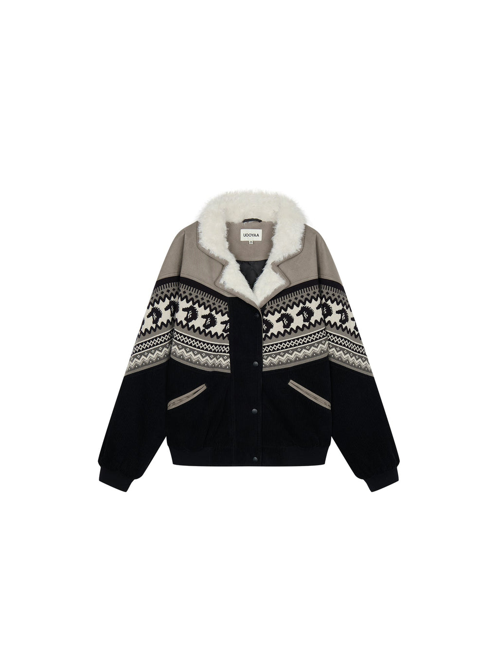 Year of the Horse limited fair isle cotton jacket