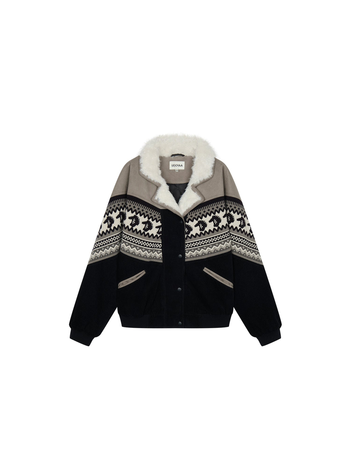 Year of the Horse limited fair isle cotton jacket