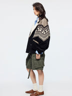 Year of the Horse limited fair isle cotton jacket