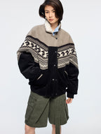 Year of the Horse limited fair isle cotton jacket