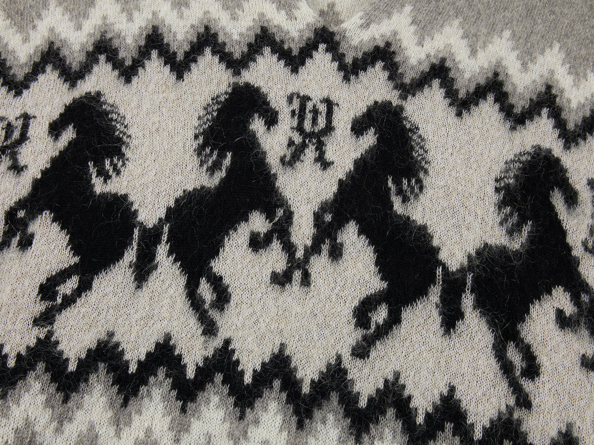 Year of the Horse limited fair isle hooded pullover