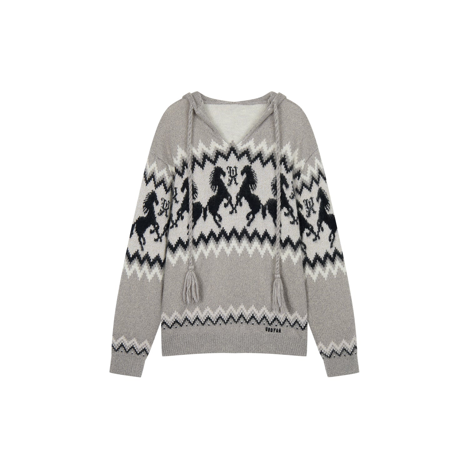 Year of the Horse limited fair isle hooded pullover