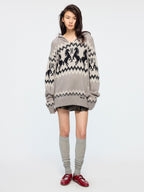 Year of the Horse limited fair isle hooded pullover