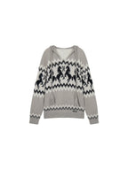 Year of the Horse limited fair isle hooded pullover