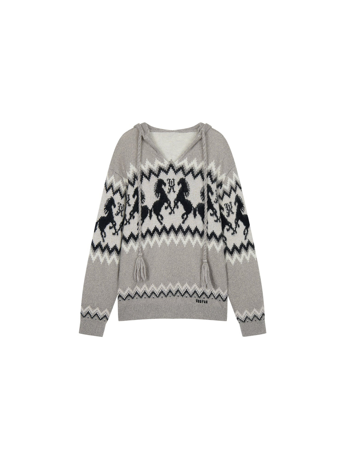 Year of the Horse limited fair isle hooded pullover