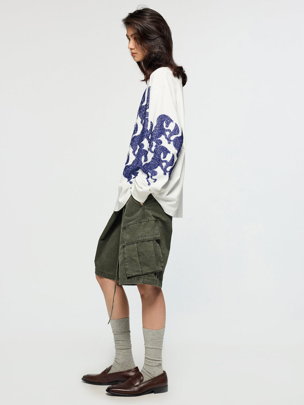 Year of the Horse limited sequin embroidered long sleeve t-shirt