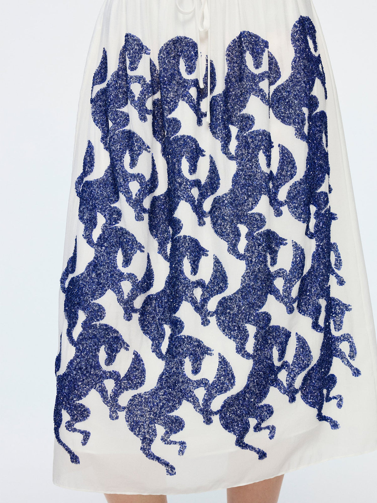 Year of the Horse limited sequin embroidered skirt
