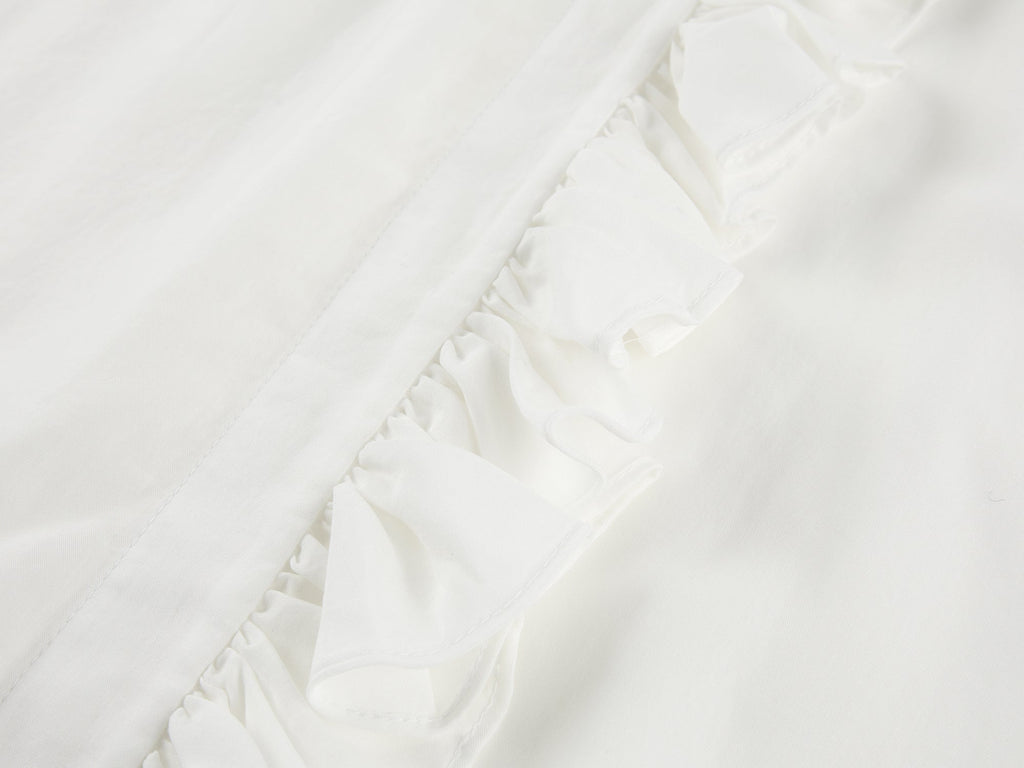 Ruffle ribbon shirt