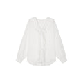 Ruffle ribbon shirt