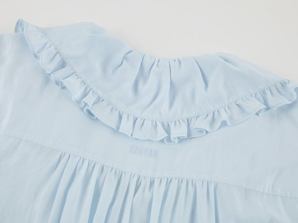 Ruffle ribbon shirt